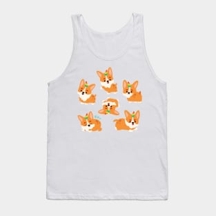 Corgi Puppies Tank Top